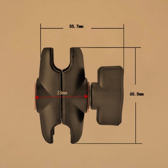 Муфта соединительная короткая 60мм типоразмер B под шар 1 дюйм алюминий (N-Star)