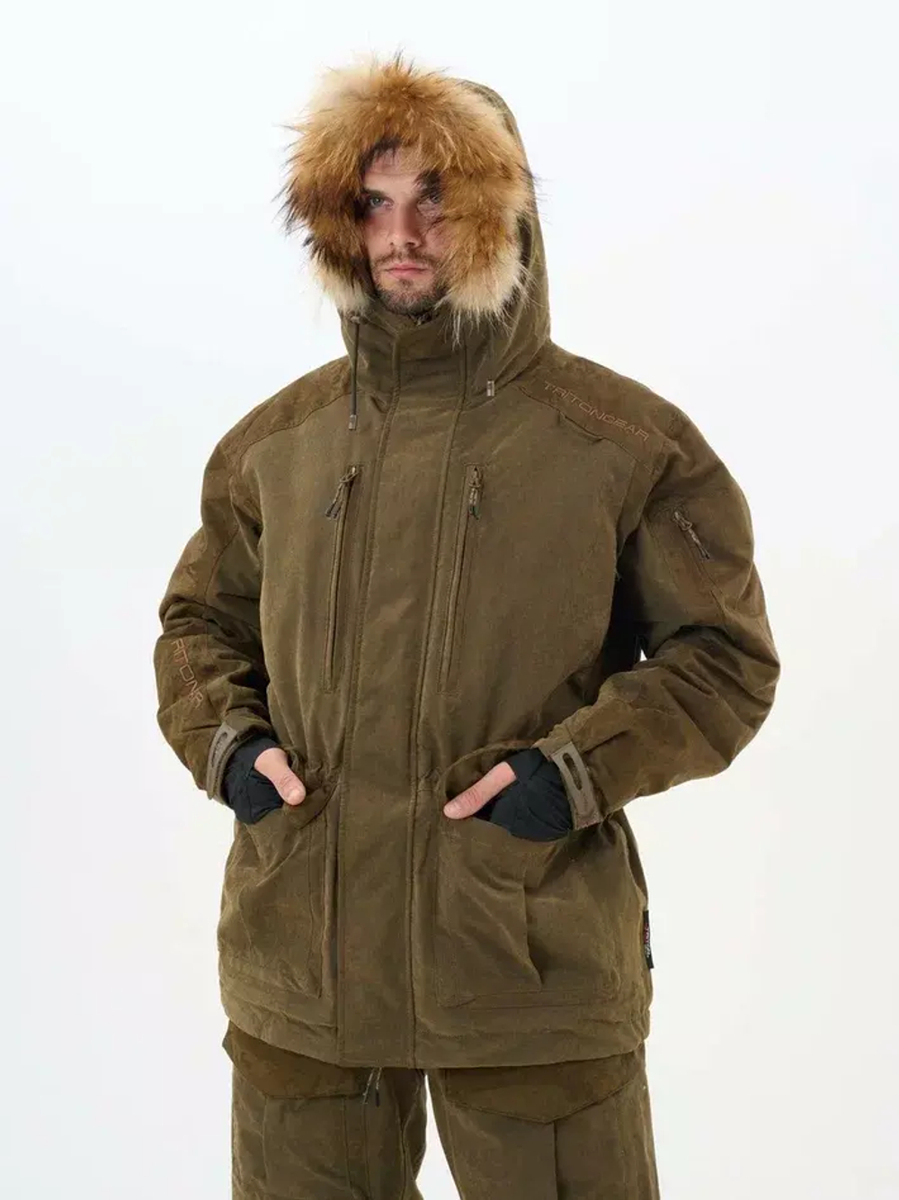 КОСТЮМ С ПОЛУКОМБИНЕЗОНОМ "HUNTER PRO" (Норвегия/Коричневый  ) -45