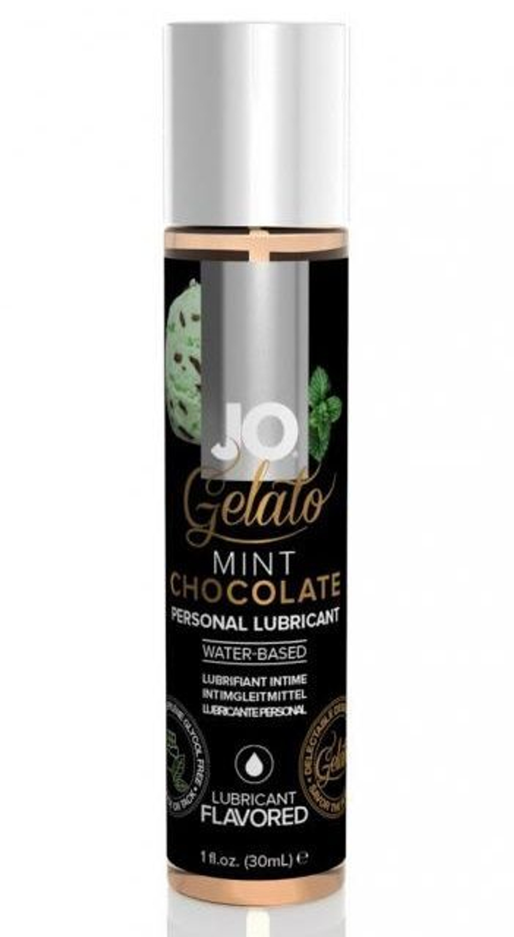 Лубрикант с ароматом мятного шоколада JO GELATO MINT CHOCOLATE - 30 мл.