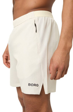 Мужские теннисные шорты Björn Borg Zip - Бежевый