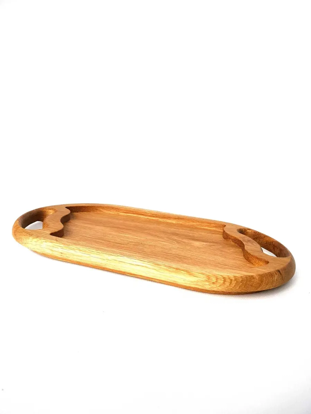 Поднос деревянный из массива дуба