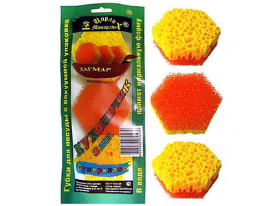 Губка д/посуды Кухоньчик МАКСИ-3 3шт