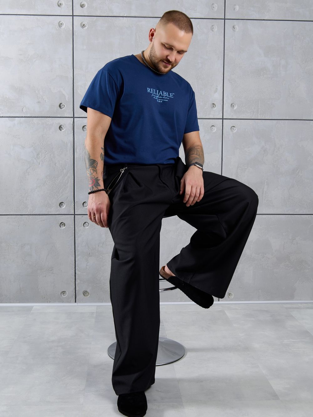 Фуфайка (футболка) мужская Джек-2 Виотекс ТЁМНО-СИНИЙ