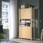 Шкаф со складным столом - IKEA IVAR, 89х30х179 см, сосна, ИВАР ИКЕА