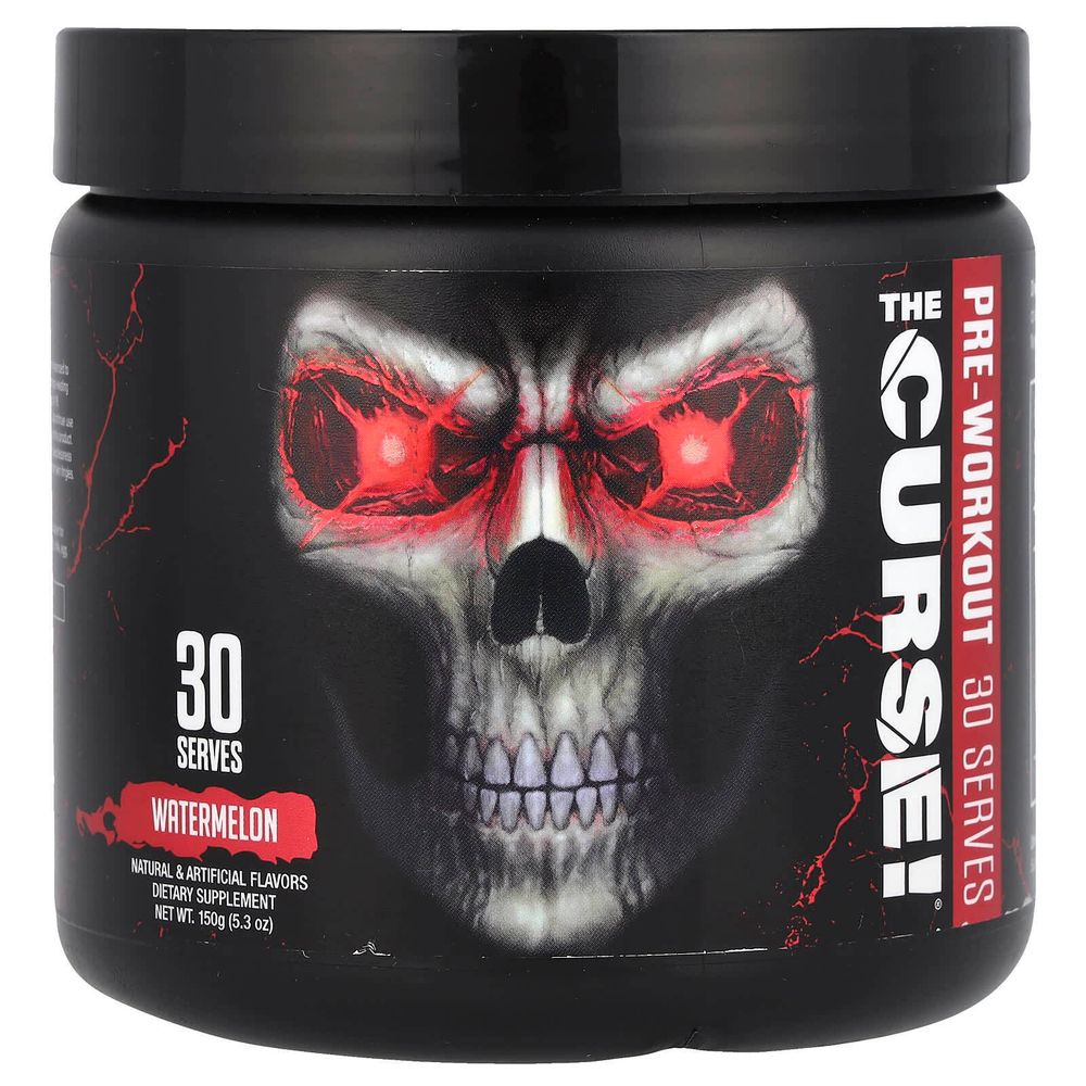 JNX Sports, The Curse! ®, перед тренировкой, арбуз, 150 г (5,3 унции)