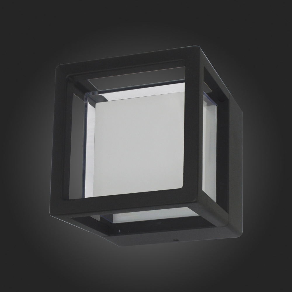 SL9504.401.01 Светильник уличный настенный ST-Luce Черный/Белый LED 1*5W 4000K