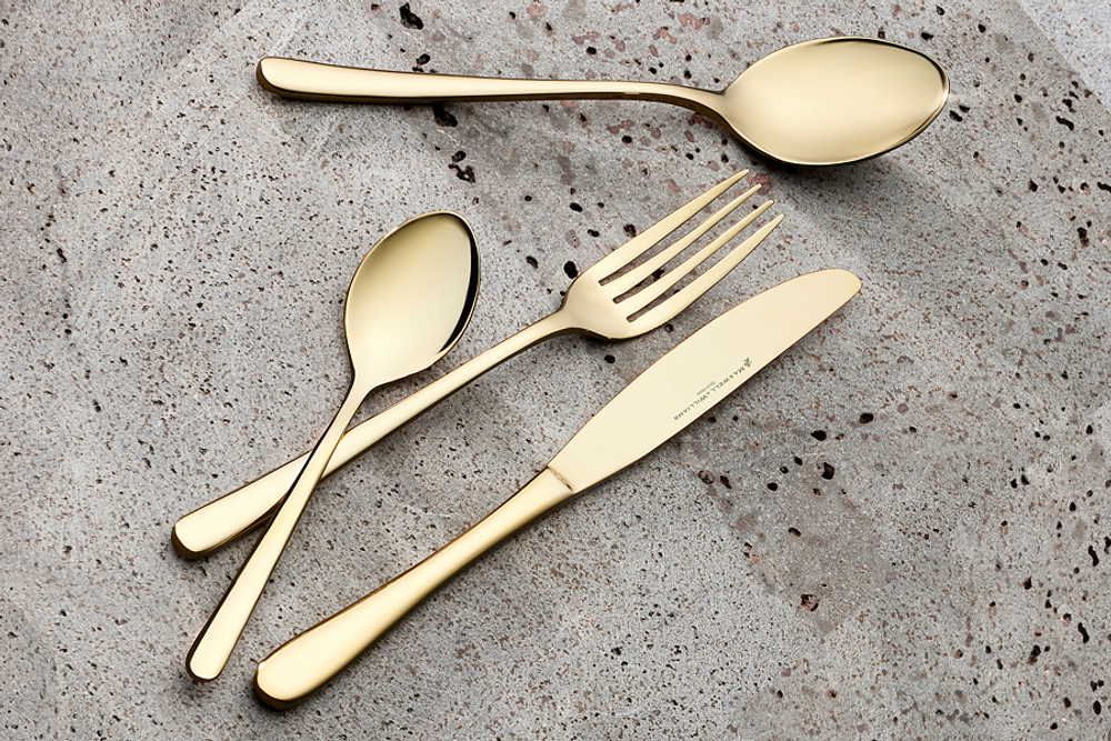 Набор столовых приборов 24 предмета на 6 персон Maxwell & Williams Leveson шампань