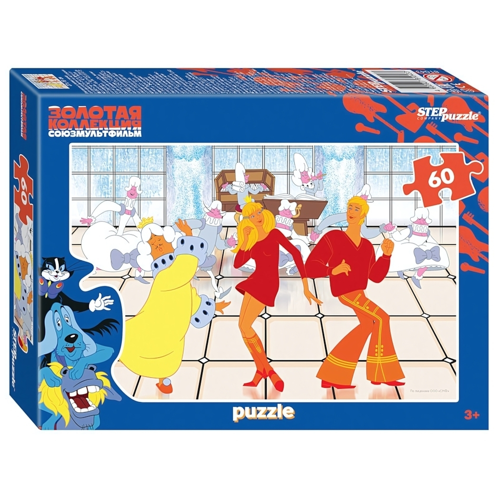Пазл 60эл. "Бременские музыканты. Золотая коллекция" (С/м) (Степ пазл)