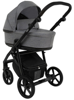 Детская коляска Roan Esso 3 в 1 с автокреслом Pituso Baesa Pro Black ESS114/1 Grey/Black