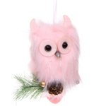 Подвеска «Мудрая совушка» 18*10 см, розовый