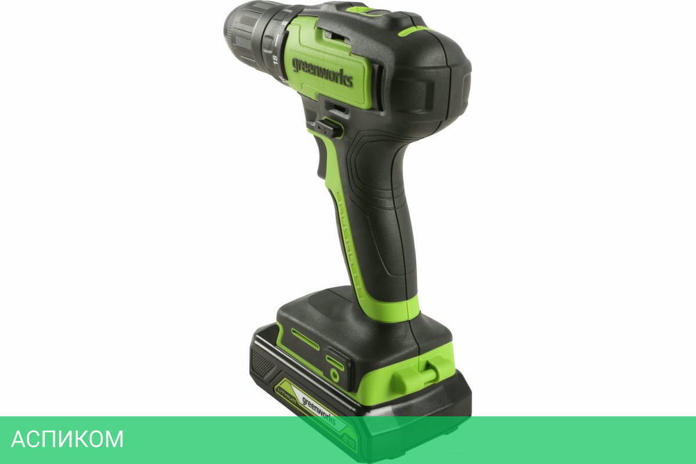 Дрель-шуруповерт Greenworks GD24DD35K2 (3704007UA)