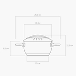 Кастрюля NADOBA (1.4л, 16см) серия MARUSKA