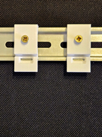 Универсальное крепление для корпусов на динрейку, комплект из 6-ти шт., 3D печать, белый