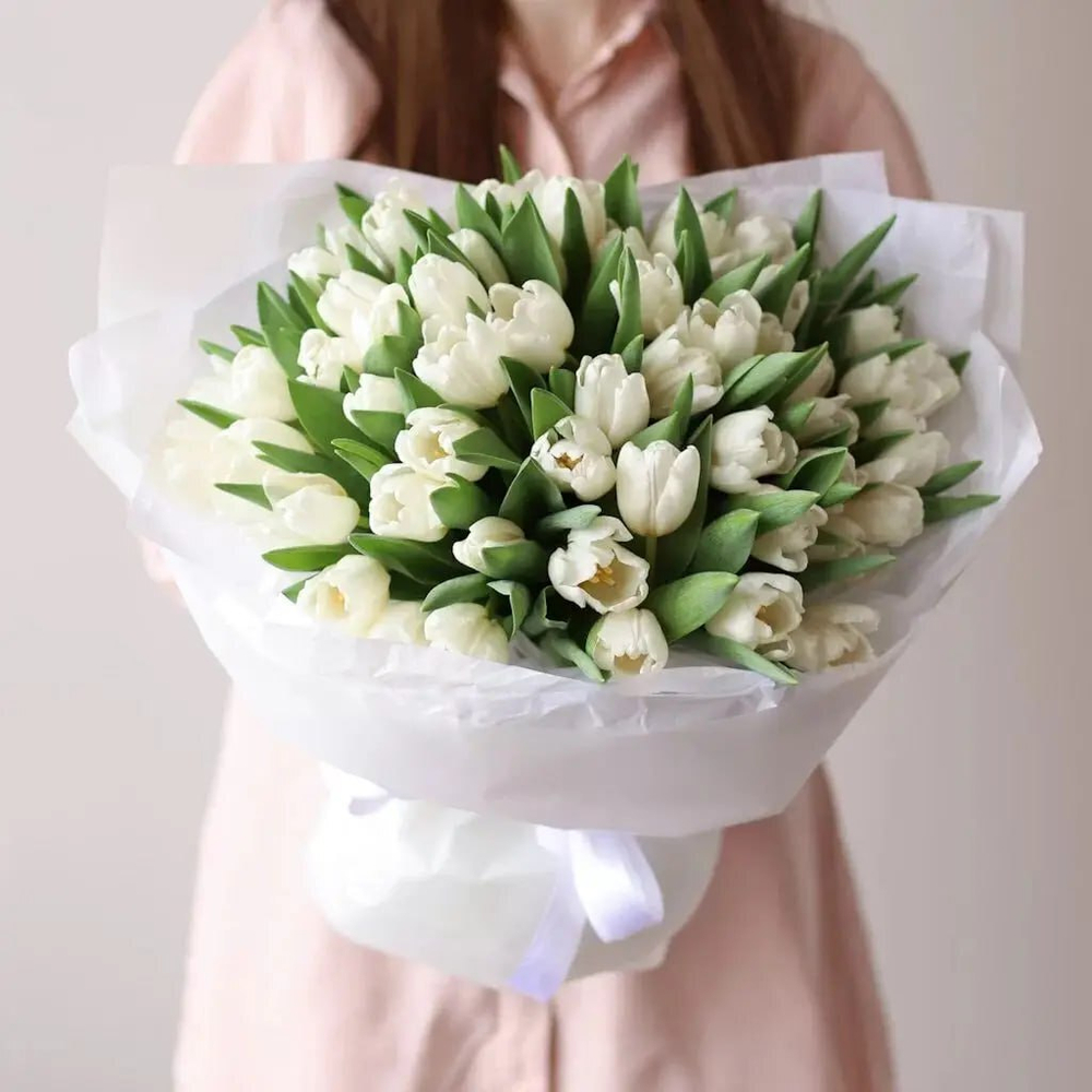 Акция! 51 тюльпан Крылья ангела