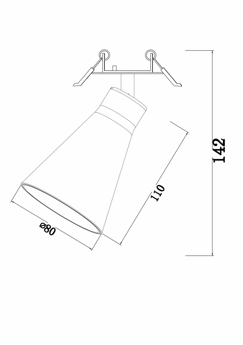 Встраиваемый светильник Technical C059CL-01B