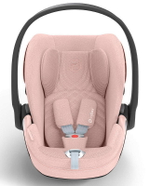 Коляска 3 в 1 Cybex Priam IV Matt Black complete и автокресло Cloud T i-Size Peach Pink Plus Off White