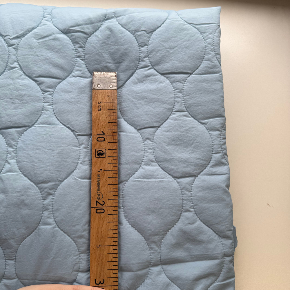 Курточная стежка Голубая