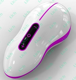 Бело-фиолетовый вибростимулятор Mouse