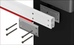 Крепление стрелы алюминиевой с LED-подсветкой для шлагбаума DoorHan Barrier 3-х метровая (прямоугольная)