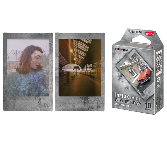 Fotoaparat lenti \ Картридж Fujifilm Instax Film mini stone gray, 10 lent