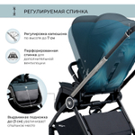 Детская коляска Sweet Baby Elegante 2 в 1 Chrome Blue