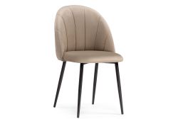 Стул на металлокаркасе Логан бежевый / черный