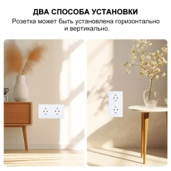 Розетка 16А 250V 2 пост рамка закаленное стекло встраиваемая розетка с заземлением