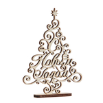 Подарочный набор игрушек на новогоднюю елку, деревянные