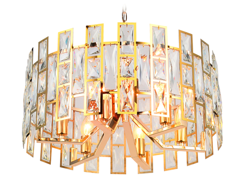 Подвесная люстра TR5061/6 GD/CL золото/прозрачный E14/6 max 40W D500*938