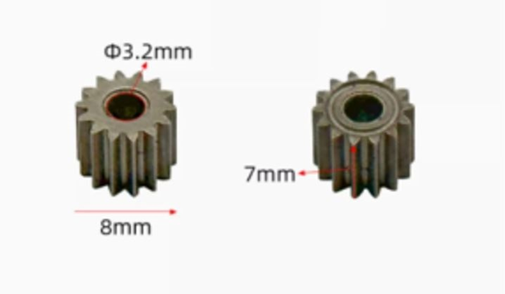 Шестерня двигателя шуруповерта 14 зубьев
