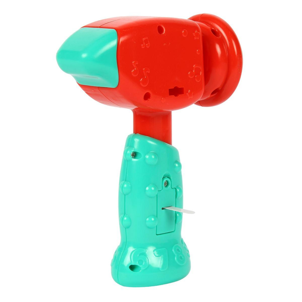 Веселый молоточек "Барбарики" 20 песен,звуков,фраз.удобн. ручка.свет.коробка бат (Умка)