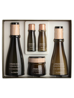 The Saem Urban Eco Harakeke Root Skin Care 3 Set бьюти-набор для лица с экстрактом корня новозеландского льна