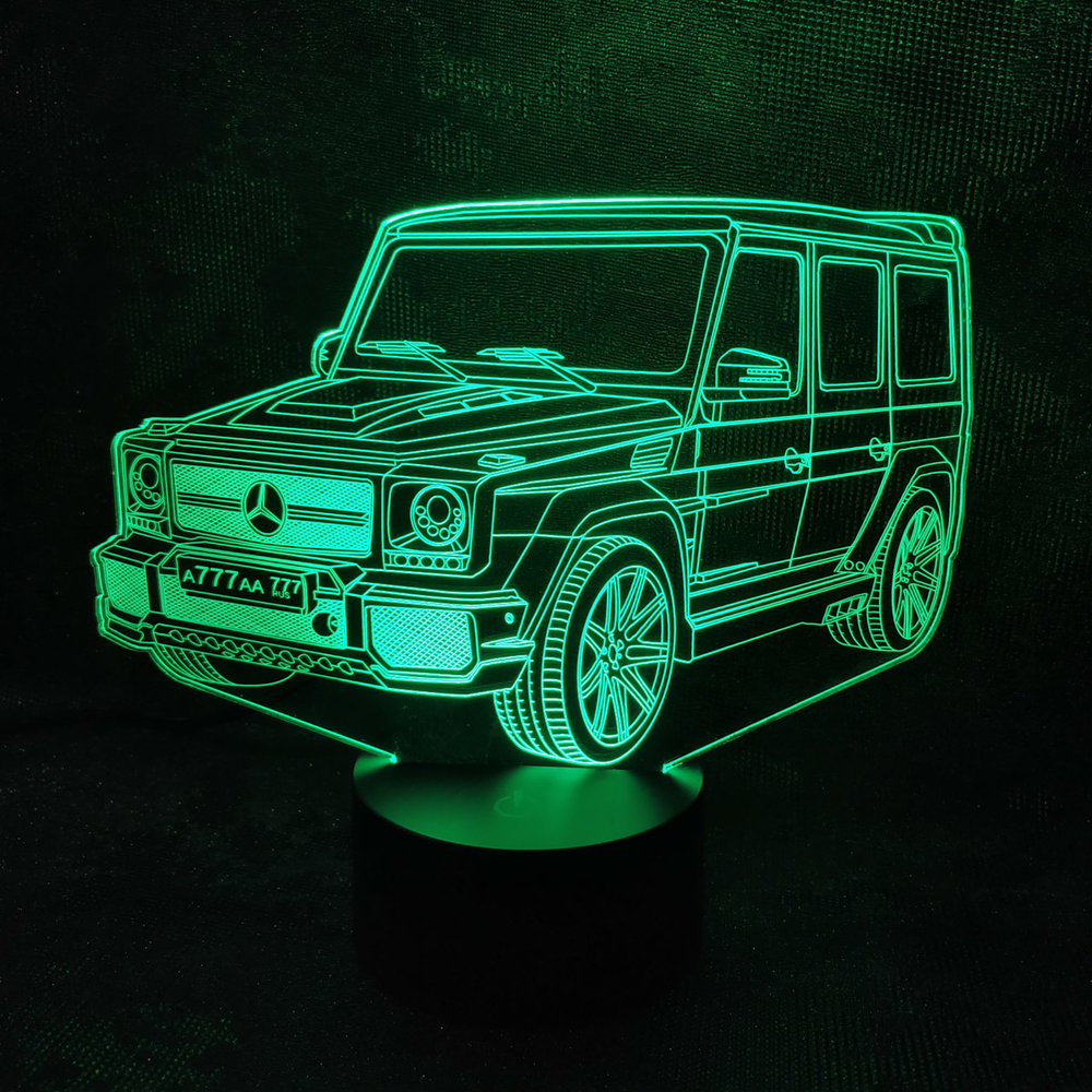 3Д-светильник "Мерседес Гелендваген - Mercedes-Benz G-класс (Гелик)"