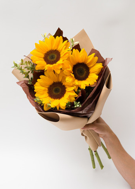 Букет с подсолнухами S #9