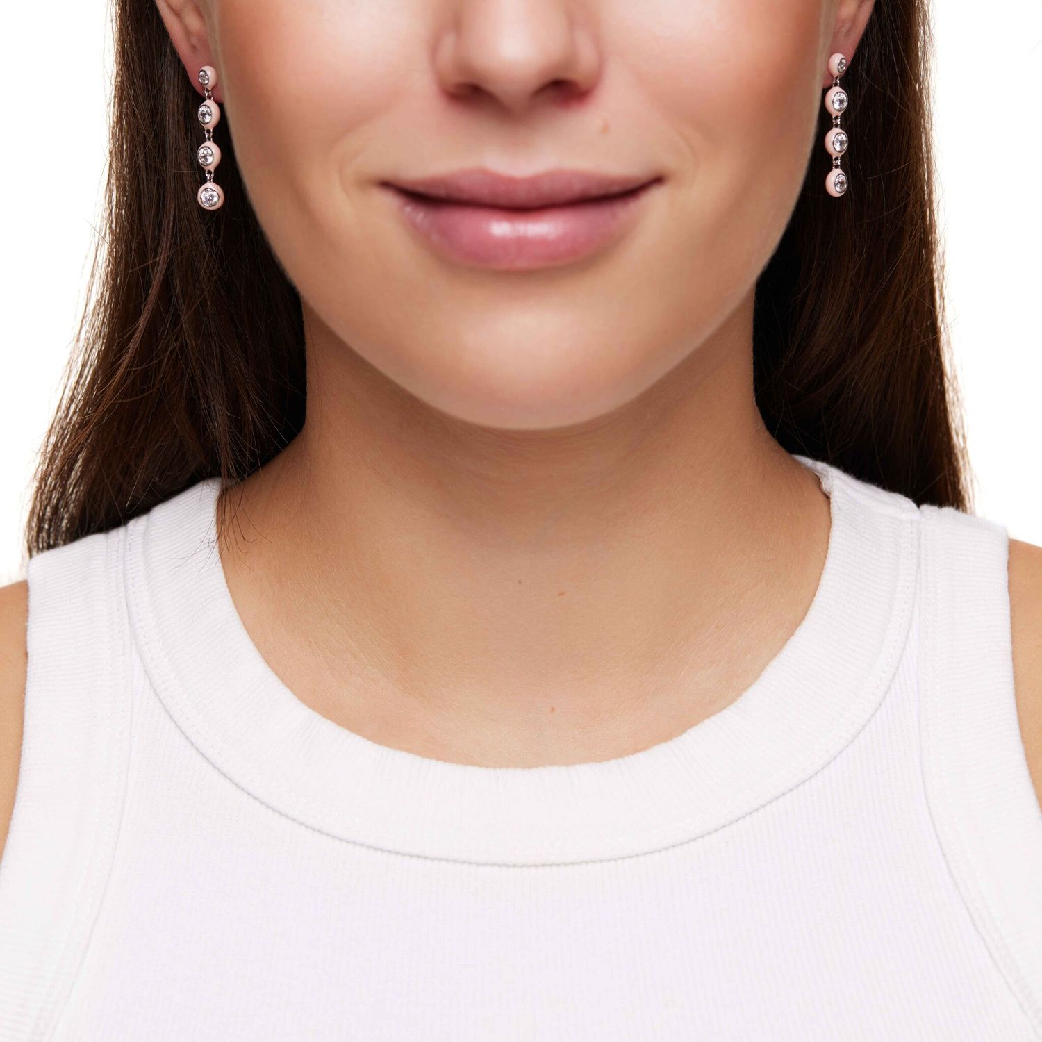 Серьги Crystal Peach Strings Earrings