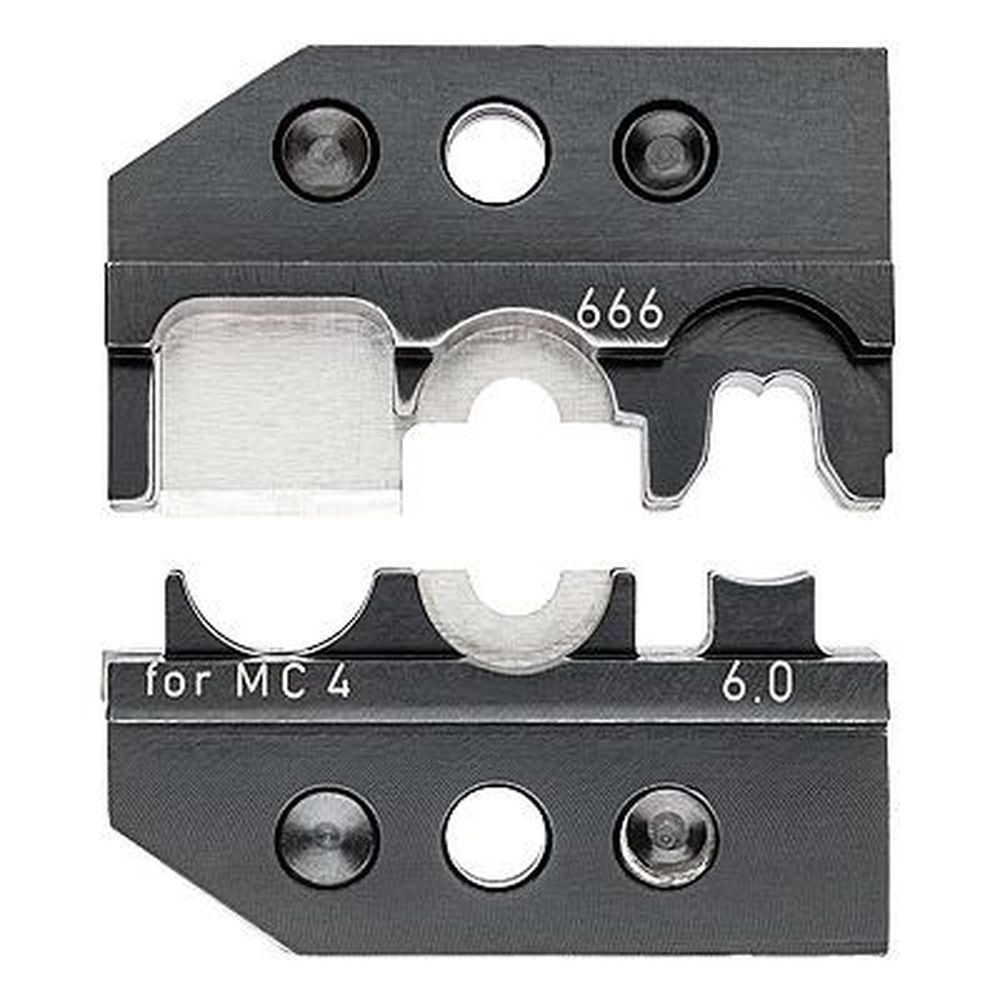 Плашка опрессовочная: штекеры Solar MC 4 (Multi-Contact) резка/зачистка/обжим, 6.0 мм², 1 гнездо