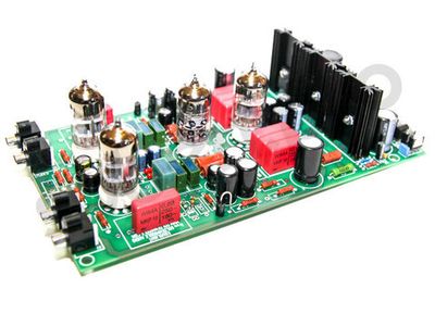 "EQUALIGHT" ламповый фонокорректор набор для сборки: собранная печатная плата + трансформатор; переходные конденсаторы WIMA MKP-10 или SOLEN