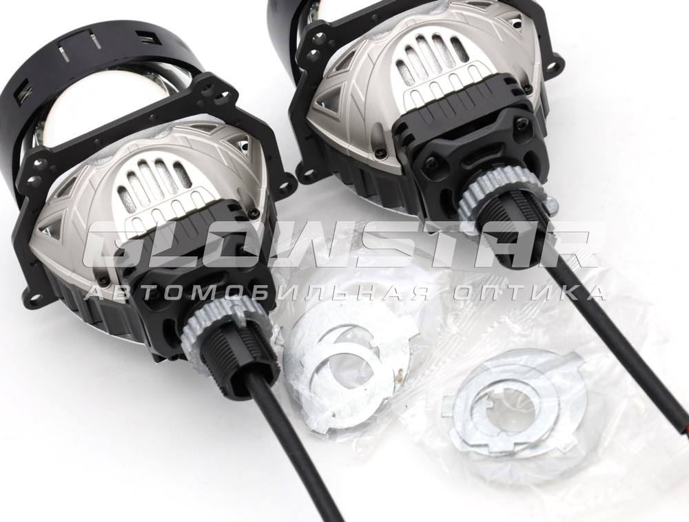 Билед модули Aozoom A11 2025 3.0 дюйма, 2 чипа, 5500K, 12V, 56W/64W, крепление 3R и съемное гаечное (комплект, 2шт)