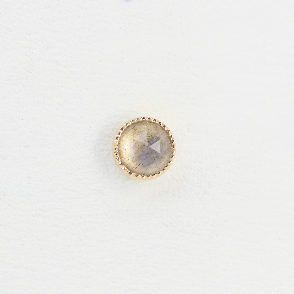 Grisant Cab tops with rose cut stone