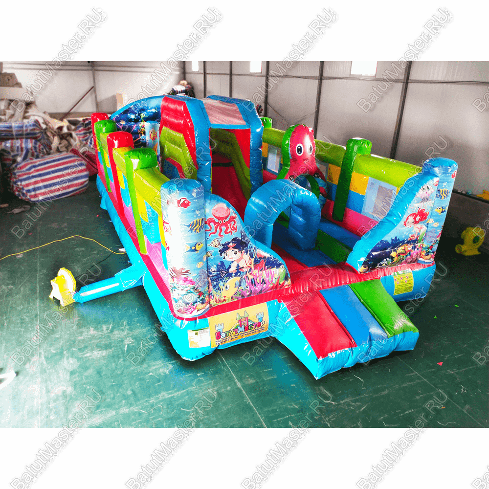 Коммерческий надувной батут "Морские обитатели 2"