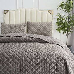 Покрывало 240x260 и 2 наволочки 50х70 Sofi De MarkO Мартин кофейное