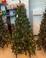 Елка с гирляндой «Барокко» (Литая+пвх) 180 см / 1,8 м