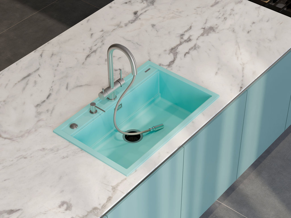 Мойка Omoikiri Kitagawa 79-LB-AZ Artceramic | Azur blue