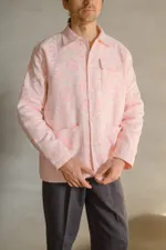 Купить Куртка Soeurs Розовая с Цветами/Pink with Flowers Jacket розовая Куртка Soeurs Розовая с Цветами/Pink with Flowers Jacket розовая