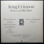 King Crimson ‎– Starless And Bible Black (Англия 1974г.)