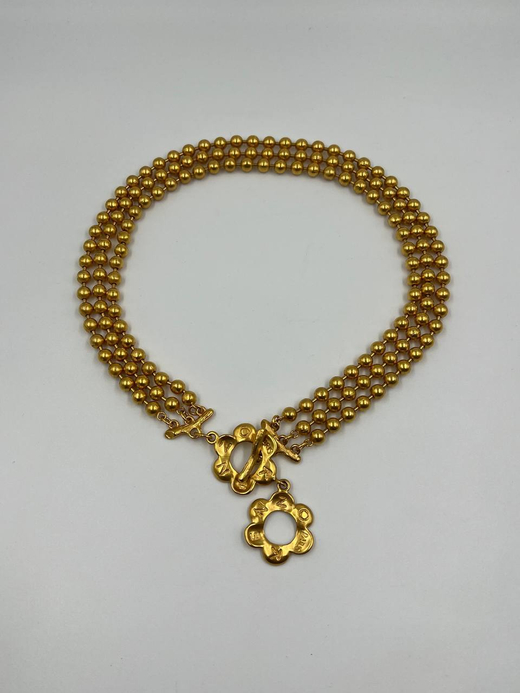 Колье с замком в виде цветов Kenzo