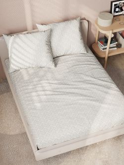 Постельное белье перкаль Сказка "Классика" семейное Наволочка 50х70 см 2 шт Простынь на резинке 160x200 см Пододеяльник 145x215 см 2шт