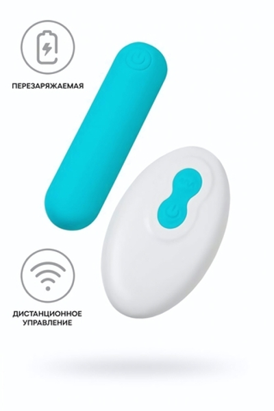 Вибропуля с пультом д/у A-toys Tnim голубая 6,5 см