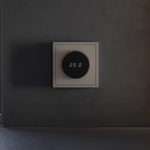 Терморегулятор электронный VOLTUM S70 с индикацией и датчиком, для теплого пола, (капучино)