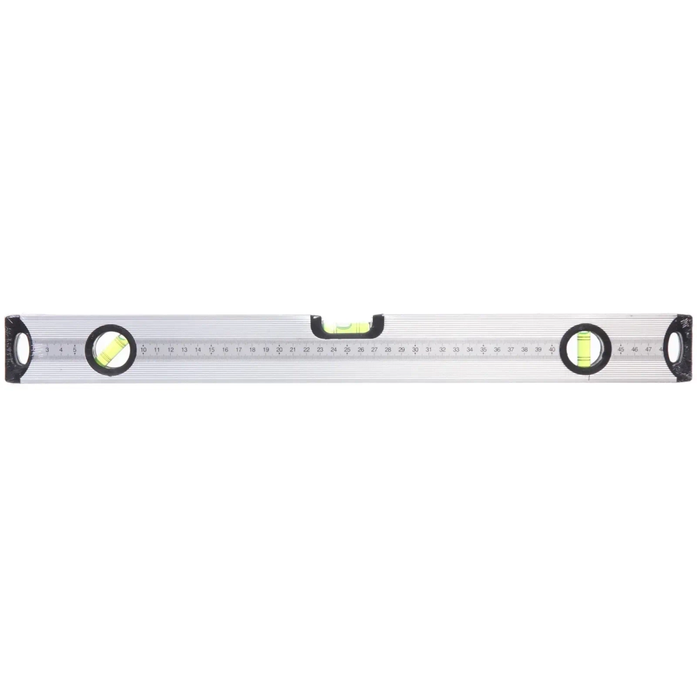 Уровень строительный алюминиевый Lamboss, 3 глазка, 50см